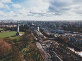 Wellington monument dans Dublin, Irlande par drone photo