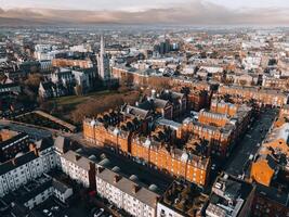 vues de Dublin, Irlande par drone photo