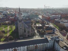 st. patrick's cathédrale dans Dublin, Irlande par drone photo