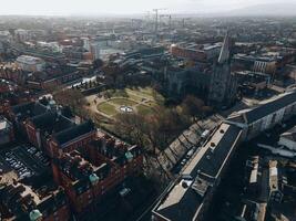 vues de Dublin, Irlande par drone photo