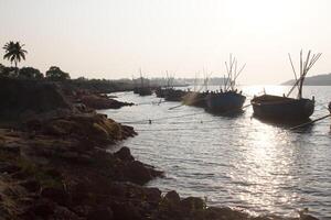 bateaux sur le rivière photo