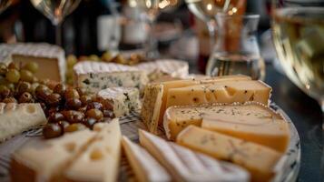 comme le soir vient à une proche invités laisser avec une renouvelé appréciation pour le art de appairage artisanal les fromages et vins et souvenirs de une délicieux et mémorable soir photo