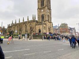 une vue de le des rues de Liverpool à chinois Nouveau année photo