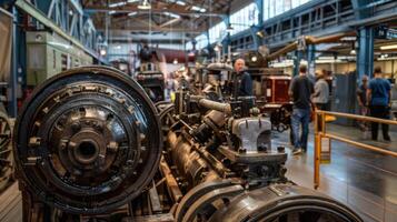 en dépit le passage de temps beaucoup de le Machines sur afficher rester pleinement fonctionnel et pouvez être vu dans action pendant démonstrations tout au long de le journée photo