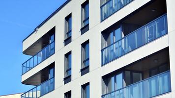 moderne architecture de Urbain Résidentiel appartement bâtiment. appartement bâtiment extérieur, Résidentiel maison façade. photo