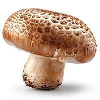champignon Edulis champignon isolé sur blanc Contexte avec ombre photo