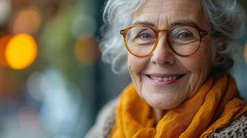 souriant et engagé le les personnes âgées dans le atelier vivement demander des questions et partager histoires à propos leur retraite expériences photo