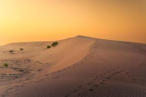 aérien vue de nam cuong le sable dunes, neuf thuan province, vietnam. il est un de le plus magnifique des endroits dans vietnam photo