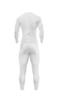 un pantalon compression retour vue sport leggings sur blanc Contexte photo