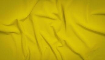 Jaune vague soie en tissu Contexte. Jaune Contexte texture photo