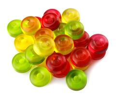 multicolore fruit sucettes. multicolore des sucreries. sucette, bonbons, douceur photo