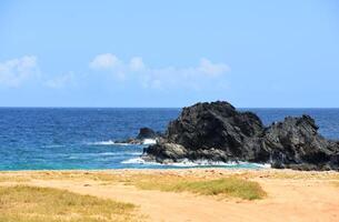 scénique vues de andicuri plage dans aruba photo