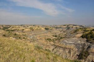 sensationnel vallée vues dans une canyon dans Nord Dakota photo