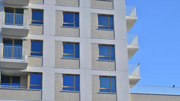 moderne architecture de Urbain Résidentiel appartement bâtiment. appartement bâtiment extérieur, Résidentiel maison façade. photo