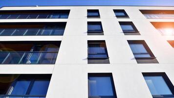 moderne architecture de Urbain Résidentiel appartement bâtiment. appartement bâtiment extérieur, Résidentiel maison façade. photo