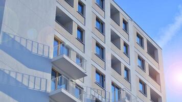 moderne architecture de Urbain Résidentiel appartement bâtiment. appartement bâtiment extérieur, Résidentiel maison façade. photo