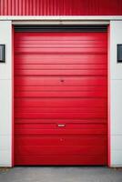 Cerise rouge et blanc garage métal porte photo