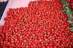 des fruits et des légumes sont vendu à une bazar dans Israël. photo