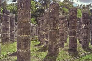 temple de le guerriers dans chichen Itza photo