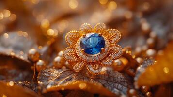 bleu saphir bague photo