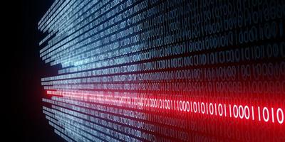 cryptage de virus informatique données binaires numériques et concept de données sécurisées arrière-plan technologique abstrait