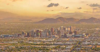 Phoenix City skyline du centre-ville paysage urbain de l'Arizona aux Etats-Unis photo