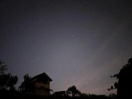 nuit ciel, étoiles, univers arrière-plan, l'astrophotographie, cosmos fond d'écran, laiteux façon et planètes à klénice, Croatie, hrvatsko zagorje photo