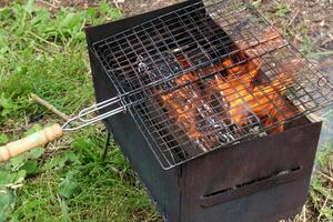 une Feu cette des brûlures tout cette brûlures. photo