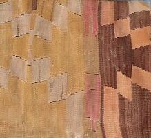 turc kilim avec Naturel couleurs dans traditionnel motifs photo