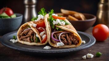 Gyros grec shawarma photo