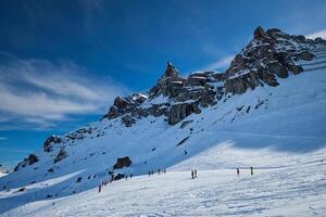 ski recours dans dolomites, Italie photo