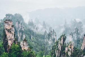 zhangjiajie montagnes, Chine photo