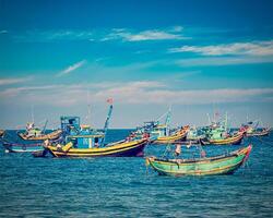 pêche bateaux dans vietnam photo