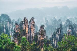 zhangjiajie montagnes, Chine photo