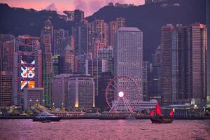 Hong kong ligne d'horizon. Hong Kong, Chine photo