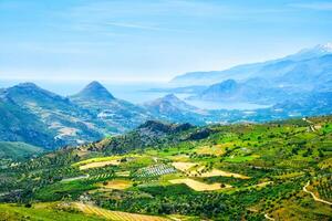 aérien vue de Crète île dans Grèce photo