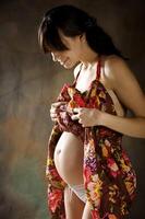 le magnifique Jeune fille, le troisième trimestre de grossesse photo