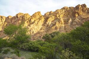 charyn grandiose canyon dans kazakhstan, Almaty Région photo