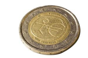 deux euro pièce de monnaie 2 photo