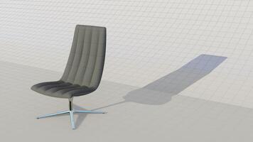 3d le rendu salon chaise Bureau sur plan photo