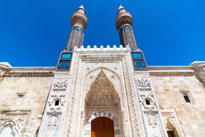 gok medrese alias bleu madrasa dans sivas turc. photo