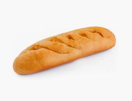 Frais baguette isolé sur blanc Contexte photo