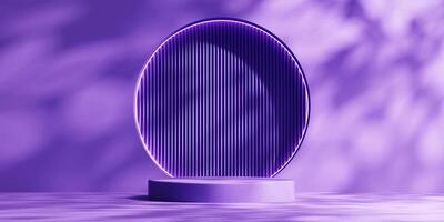 violet minimal podium pour produit afficher Contexte 3d le rendu photo