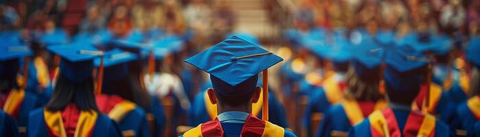 étudiant l'obtention du diplôme la cérémonie optimiste et ambitieux moment documentaire la photographie style haute potentiel pour Stock Ventes photo