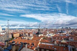 Madrid ville dans Espagne vue de au dessus photo