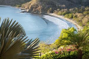 Las catalina plage dans costa rica vue de au dessus photo