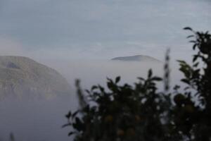 brouillard dans le montagnes, Espagne photo