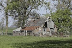 vieux Grange dans le campagne, Pays-Bas photo