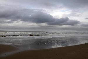 plage dans le Pays-Bas, l'automne photo