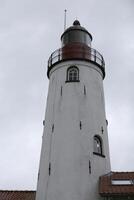 phare, euh, ancien île dans le Zuiderzee, Pays-Bas photo